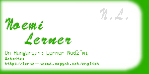 noemi lerner business card